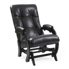 Кресло- гляйдер Модель 68 (венге/ Vegas lite black) черный